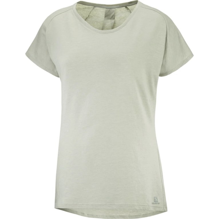 Mint Salomon Essential Shaped Short Sleeve Women's T-Shirts | IE GN8675